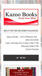 Mobile Screenshot of kazoobooks.com