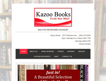 Tablet Screenshot of kazoobooks.com